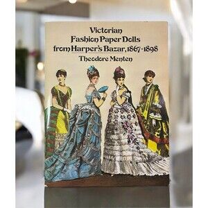 Victorian Fashion Art Print Blue Gown Intricate Details